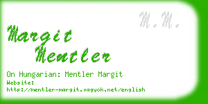 margit mentler business card